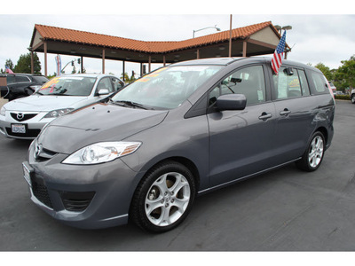 mazda mazda5 2010 gray hatchback sport gasoline 4 cylinders front wheel drive automatic 92653