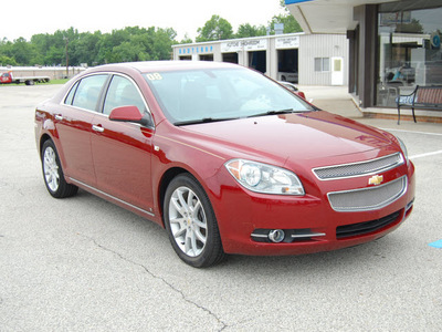 chevrolet malibu 2008 red sedan ltz gasoline 6 cylinders front wheel drive automatic 46036