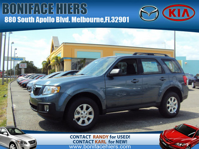mazda tribute 2011 blue suv i gasoline 4 cylinders front wheel drive automatic with overdrive 32901