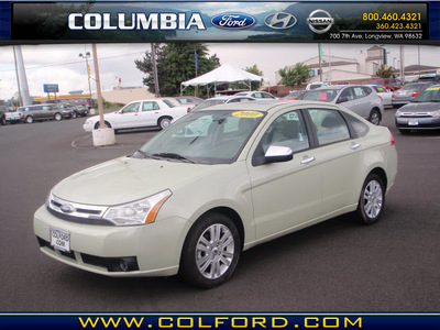 ford focus 2010 pale green sedan sel gasoline 4 cylinders front wheel drive automatic 98632