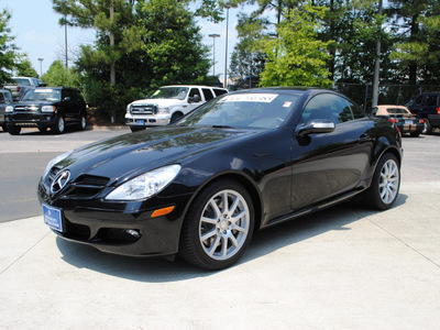 mercedes benz slk class 2008 black slk350 gasoline 6 cylinders rear wheel drive shiftable automatic 27616