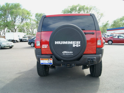 hummer h3 2006 red suv trim gasoline 5 cylinders 4 wheel drive automatic 80911