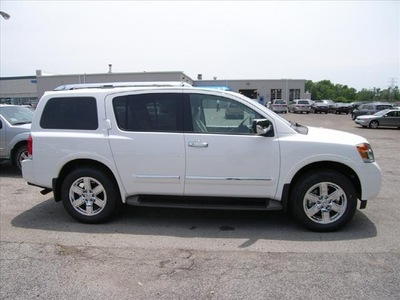 nissan armada 2011 white suv gasoline 8 cylinders 4 wheel drive not specified 46219