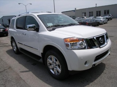nissan armada 2011 white suv gasoline 8 cylinders 4 wheel drive not specified 46219