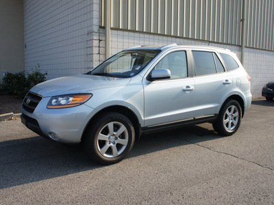 hyundai santa fe 2008 silver blue suv gray gasoline 6 cylinders front wheel drive not specified 47130