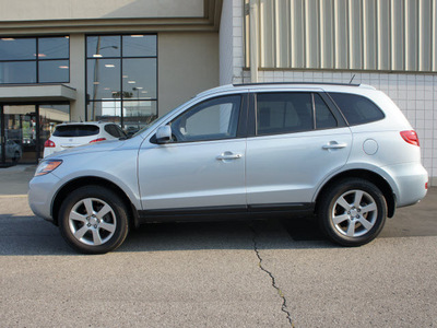 hyundai santa fe 2008 silver blue suv gray gasoline 6 cylinders front wheel drive not specified 47130