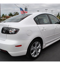 mazda mazda3 2007 crystal white sedan s grand touring gasoline 4 cylinders front wheel drive automatic 92653