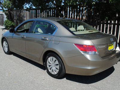 honda accord 2009 beige sedan lx gasoline 4 cylinders front wheel drive automatic 93955