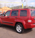 jeep liberty 2009 red suv sport gasoline 6 cylinders 4 wheel drive automatic 98632