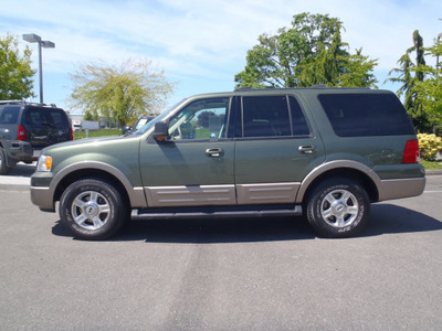 ford expedition 2003 dk  green suv eddie bauer gasoline 8 cylinders 4 wheel drive automatic with overdrive 98371
