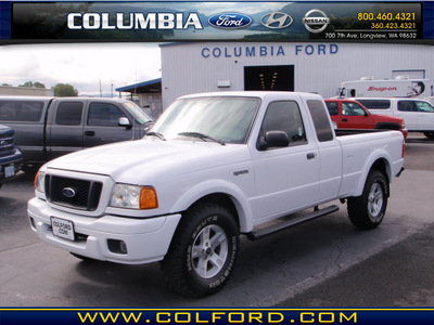 ford ranger 2005 white edge gasoline 6 cylinders 4 wheel drive automatic 98632