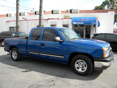 chevrolet silverado 1500 2004 blue pickup truck ls gasoline 8 cylinders rear wheel drive automatic 92882