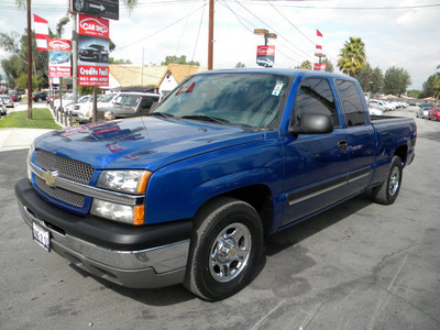 chevrolet silverado 1500 2004 blue pickup truck ls gasoline 8 cylinders rear wheel drive automatic 92882