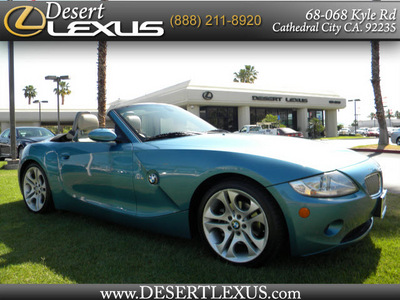 bmw z4 2005 blue 3 0i gasoline 6 cylinders rear wheel drive automatic 92235