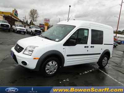 ford transit connect 2011 white van cargo van xlt gasoline 4 cylinders front wheel drive automatic 98032