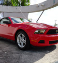 ford mustang 2010 dk  red v6 gasoline 6 cylinders rear wheel drive automatic 33177