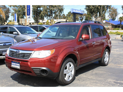 subaru forester 2010 red suv 2 5x premium gasoline 4 cylinders all whee drive automatic 94063