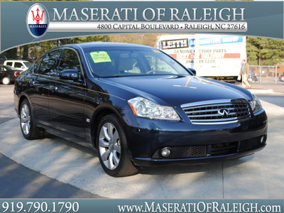 infiniti m35 2007 dk  blue sedan gasoline 6 cylinders rear wheel drive shiftable automatic 27616