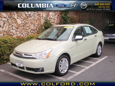 ford focus 2010 pale green sedan se gasoline 4 cylinders front wheel drive automatic 98632