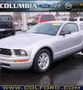 ford mustang 2009 silver coupe v6 deluxe gasoline 6 cylinders rear wheel drive automatic 98632