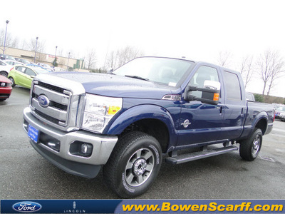 ford f 350 super duty 2011 blue lariat biodiesel 8 cylinders 4 wheel drive automatic 98032