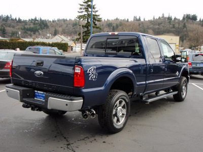 ford f 350 super duty 2011 blue lariat biodiesel 8 cylinders 4 wheel drive automatic with overdrive 98032