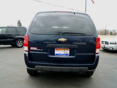 chevrolet uplander 2007 dark blue van ls gasoline 6 cylinders front wheel drive automatic 80911