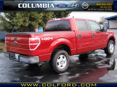 ford f 150 2010 red xlt gasoline 8 cylinders 4 wheel drive automatic 98632