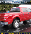ford f 150 2010 red xlt gasoline 8 cylinders 4 wheel drive automatic 98632
