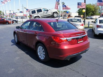 chrysler 200 2011 prp deep cherry red sedan flex fuel 6 cylinders front wheel drive automatic 33021