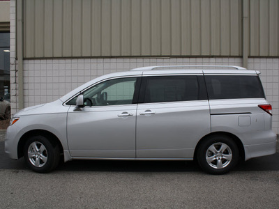 nissan quest 2011 silver van 3 5 sv gasoline 6 cylinders front wheel drive cont  variable trans  47130