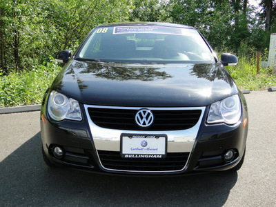 volkswagen eos 2008 black gasoline 4 cylinders front wheel drive 6 speed manual 98226