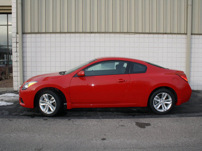 nissan altima 2011 red coupe 2 5 s gasoline 4 cylinders front wheel drive cont  variable trans  47130