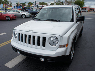 jeep patriot 2011 pw7 bright white cl suv gasoline 4 cylinders 2 wheel drive automatic 33021