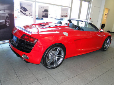audi r8 2011 red coupe 5 2 quattro spyder gasoline 10 cylinders all whee drive automatic 98226