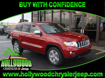 jeep grand cherokee 2011 prh inferno red cry suv overland gasoline 8 cylinders 2 wheel drive automatic 33021