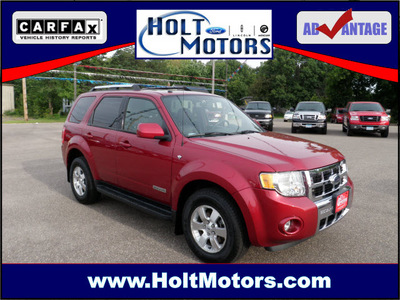 ford escape 2008 dk  red suv limited gasoline 6 cylinders front wheel drive 4 speed automatic 55321