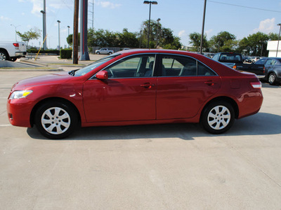 toyota camry 2010 red sedan le 4 cylinders front wheel drive automatic 75228