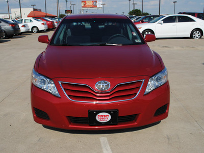 toyota camry 2010 red sedan le 4 cylinders front wheel drive automatic 75228