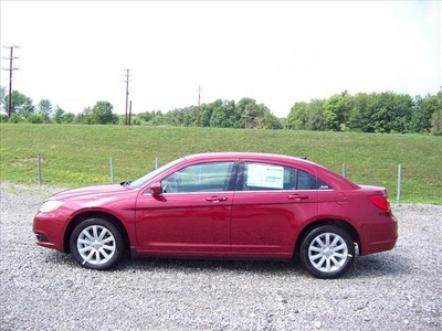 chrysler 200 2011 red sedan touring gasoline 4 cylinders front wheel drive not specified 44024