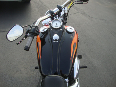 harley davidson fxdwg 2010 orange dyna wide glide 2 cylinders 5 speed 45342