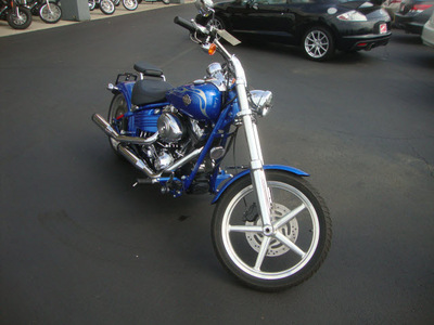 harley davidson fxcwc 2008 blue rocker c 2 cylinders 5 speed 45342