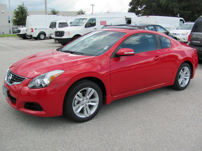 nissan altima 2012 red coupe s gasoline 4 cylinders front wheel drive automatic 33884