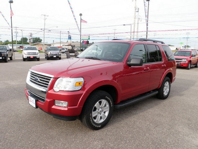 ford explorer 2010 red suv xlt 4wd gasoline 6 cylinders 4 wheel drive 5 speed automatic 55321