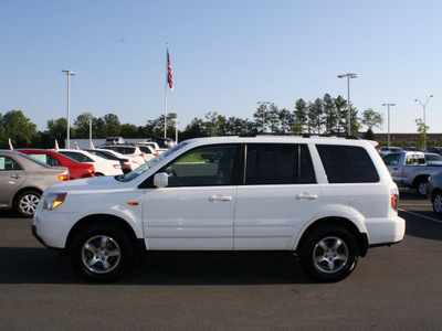 honda pilot 2007 white suv exl gasoline 6 cylinders all whee drive automatic 27215
