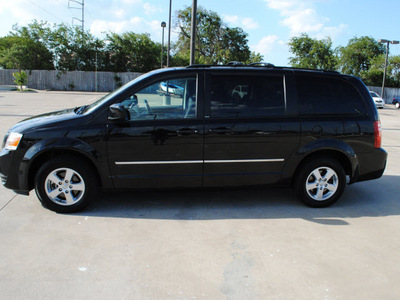 dodge grand caravan 2010 black van sxt gasoline 6 cylinders front wheel drive automatic 75228