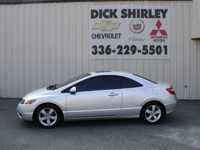 honda civic 2007 silver coupe ex gasoline 4 cylinders front wheel drive automatic 27215