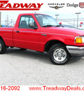 ford ranger 1997 red pickup truck xlt gasoline 4 cylinders rear wheel drive 4 speed with overdrive 45840