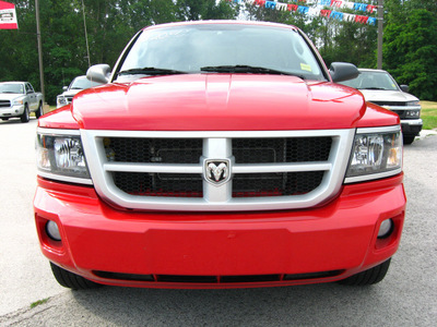 ram dakota 2011 red pickup truck big horn flex fuel 8 cylinders 2 wheel drive automatic 45840