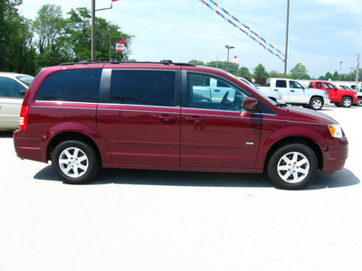 chrysler town and country 2008 dk  red van touring signature series gasoline 6 cylinders front wheel drive automatic 45840
